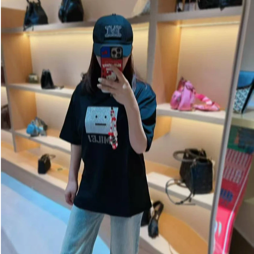 孤品外贸公司单|GU黄色印花眼镜熊宽松T恤100