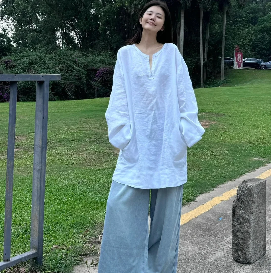 2025夏季新款时尚长裤气质显瘦洋气休闲百搭性感辣妹外穿长款上衣