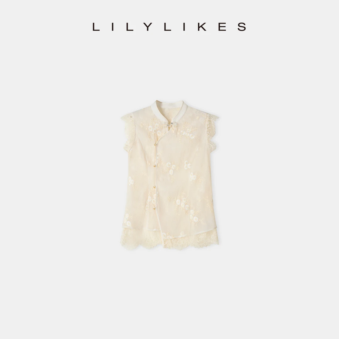 【LILYLIKES】古韵 国风夏款提花盘扣中式改良恋夏风旗袍上衣