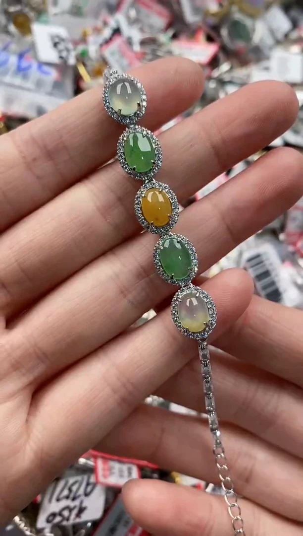 银S925镶嵌戒指翡翠333----7333----7