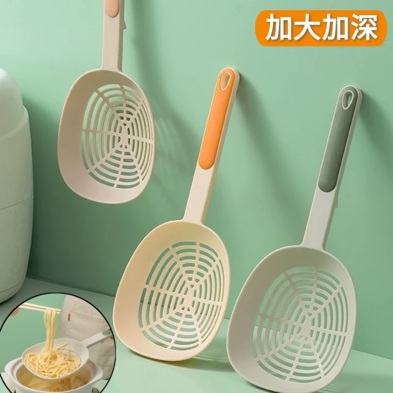 【新店福利】厨房大漏勺耐高温长柄过滤网捞面捞饺子沥水意面勺子