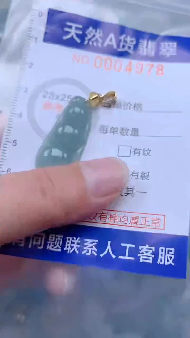 翡翠未镶嵌吊坠(不含链)1