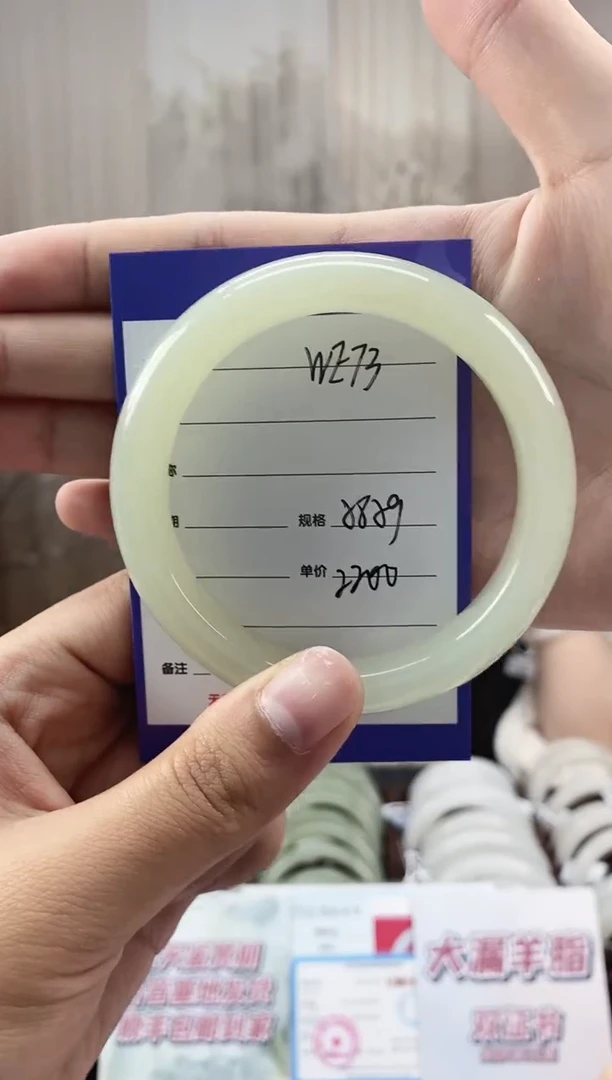 未镶嵌手镯和田玉WE73微色差