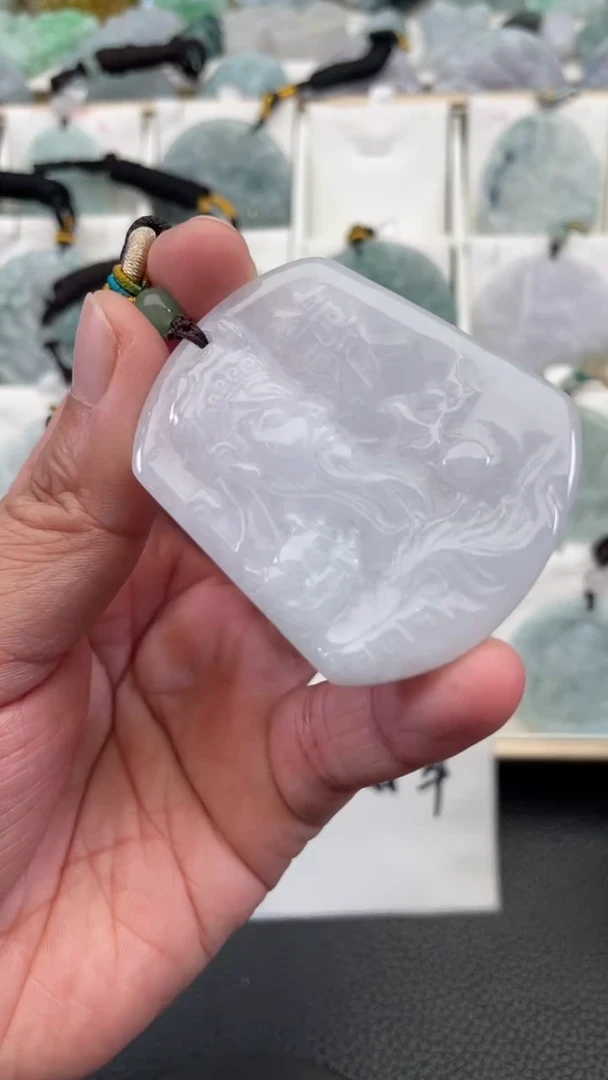 颈饰未镶嵌翡翠天然缅甸翡翠A货139