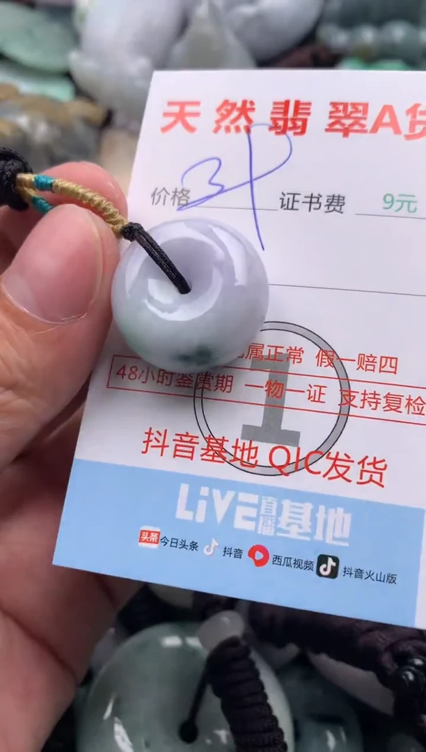 翡翠未镶嵌吊坠(不含链)1
