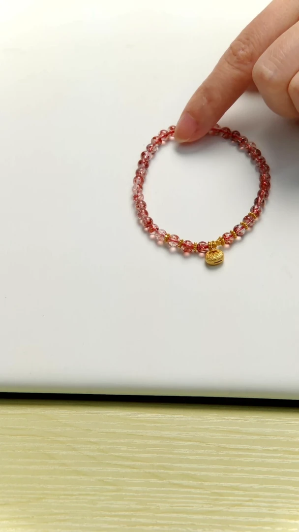 银S925镶嵌手链水晶超七设计款手串  多样性发一