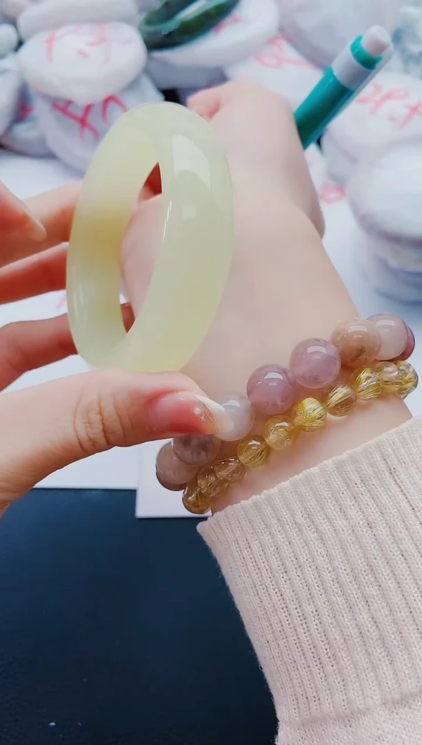未镶嵌手镯石英质玉K176-54-55