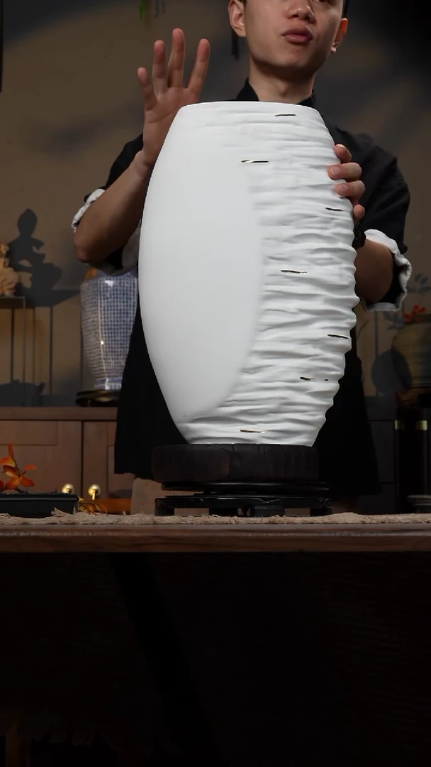 摆件WN问泥景德镇陶瓷花瓶摆件