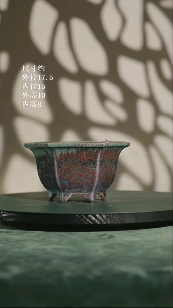 493    7寸六角兰盆