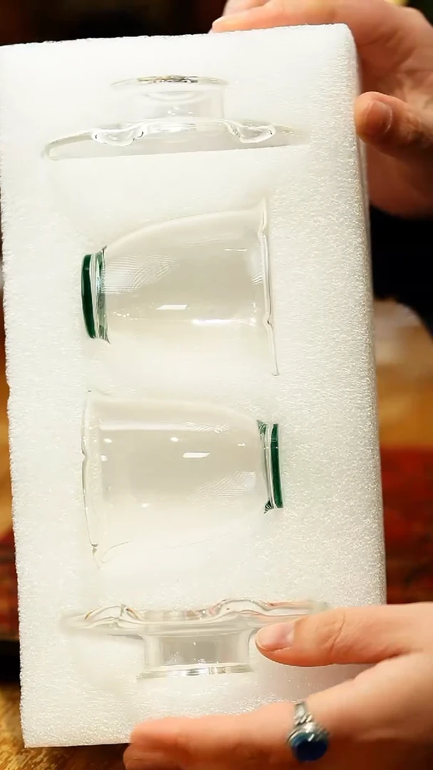 【闪购商品】禾器/卿妍杯碟组/墨绿2入