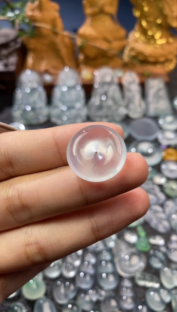 【闪购商品】定制翡翠未镶嵌平安扣19.6*5.8