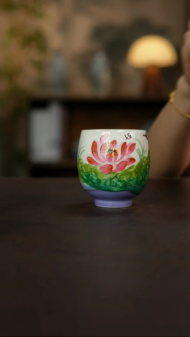 杯景德镇陶瓷杯碗柴烧多人