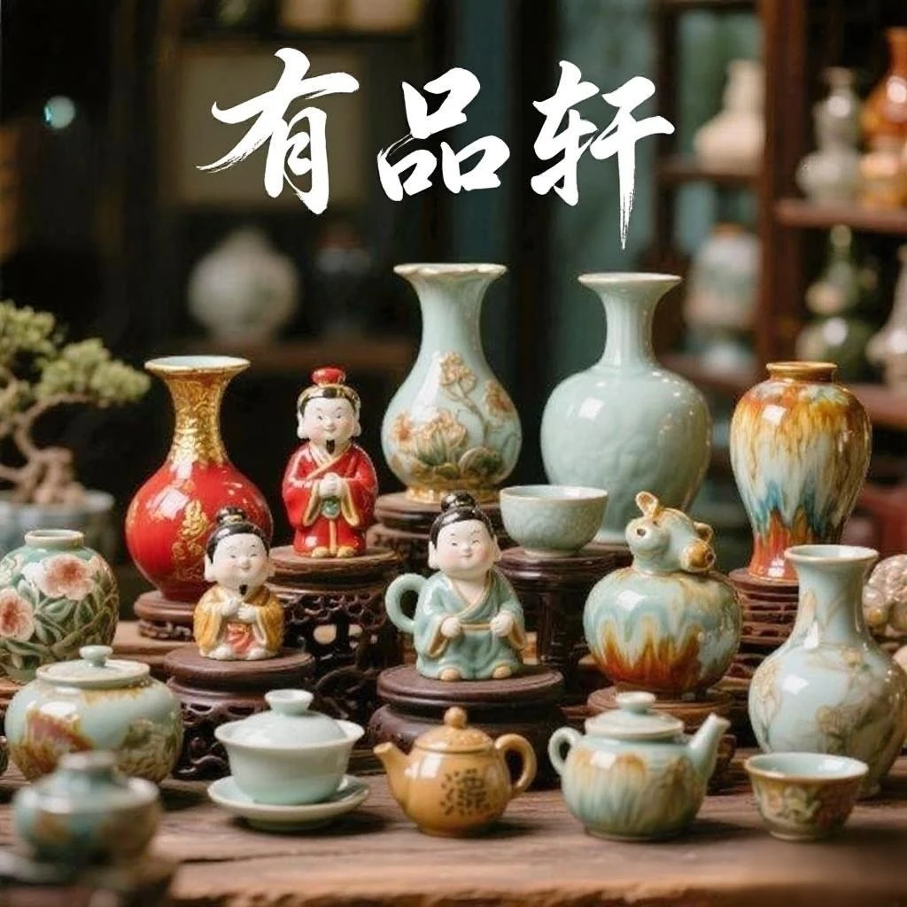 34号商品连接，石湾陶瓷公仔，工艺品摆件