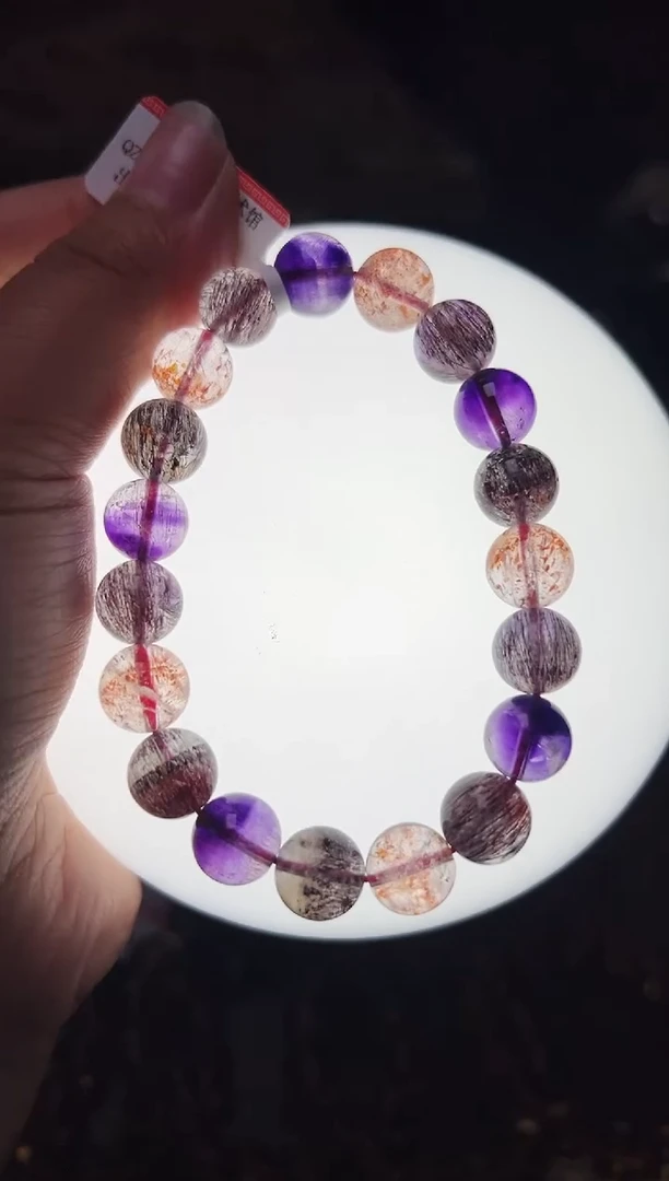 水晶手串未镶嵌超七手串10m+    M54112X