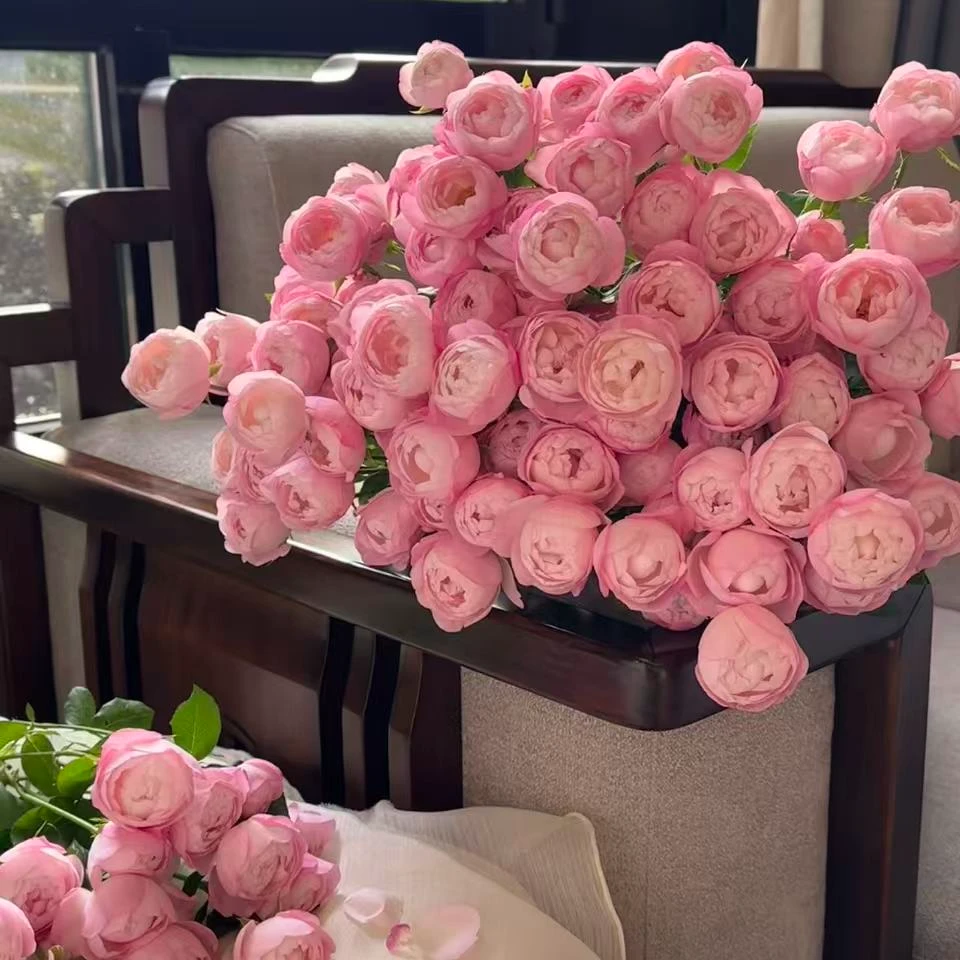 【陌上花开】草莓杏仁饼-多头玫瑰（注意：带包装醒花哦~）