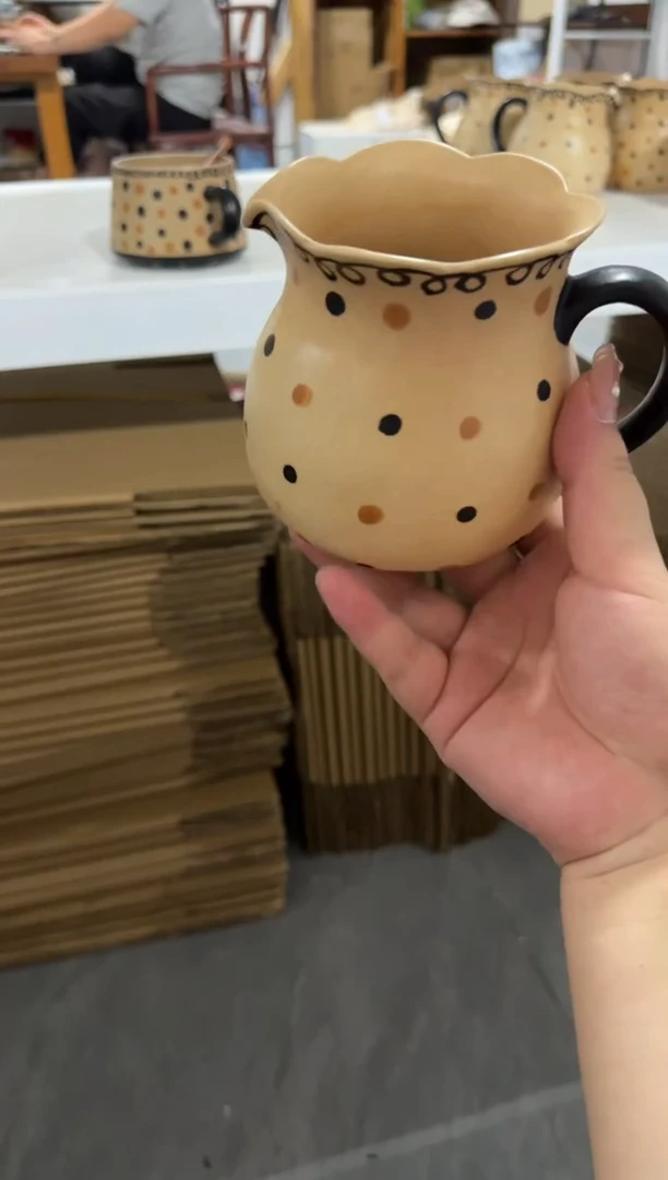 陶瓷点点壶【十里高温釉下彩陶瓷】