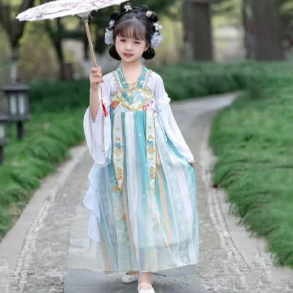 【龙女】福利款刺绣汉服女童