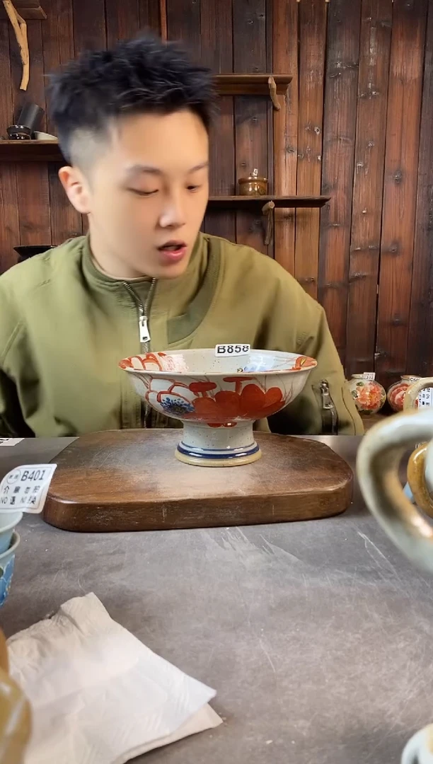 碗858，手工手绘，超值陶瓷！