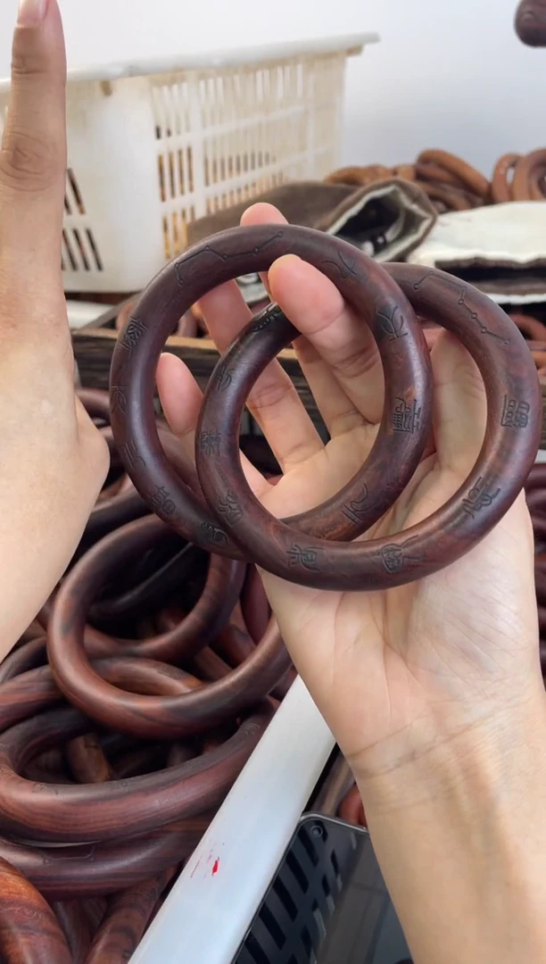 木女款枣木70乾坤圈十字九字全品-77