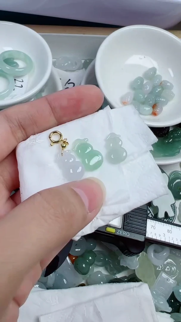 散珠翡翠372号链接，A货翡翠