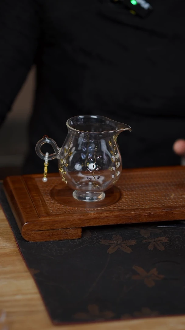 【闪购商品】手工玻璃 紫藤 公杯+提溜