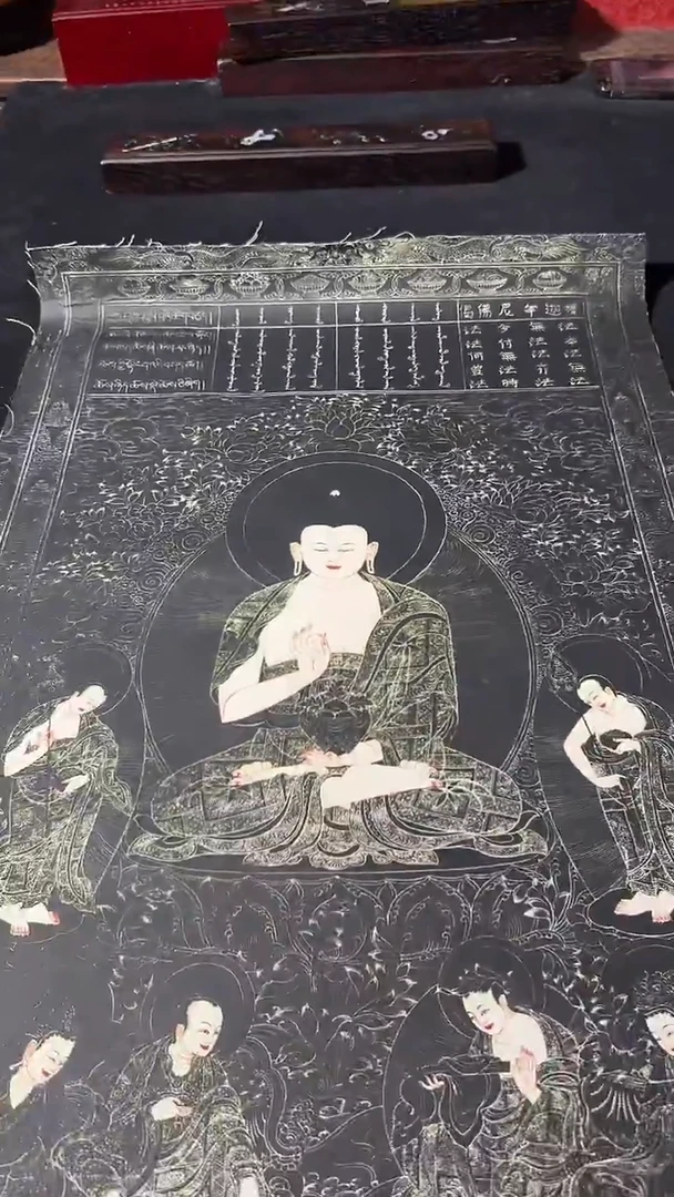 卷轴画藏式珍藏彩绘艺术馆34