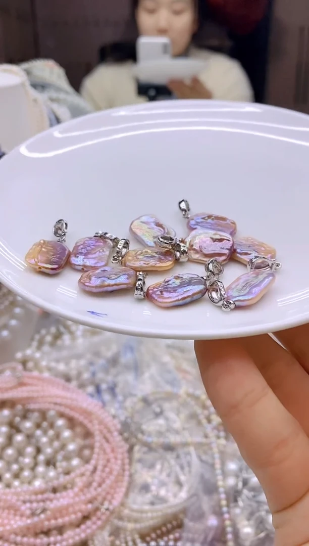 未镶嵌1淡水珍珠吊坠