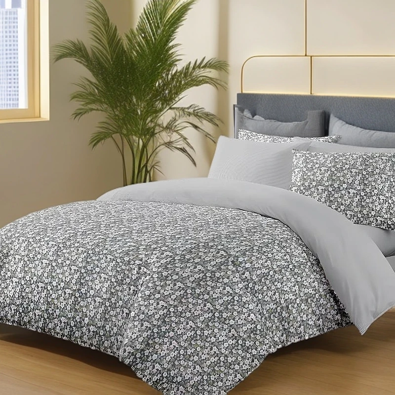 纯棉加厚斜纹亲肤双面单双人被罩（小碎花）