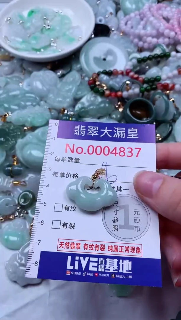 吊坠(不含链)未镶嵌翡翠4837