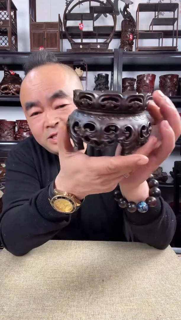 木老李红木工艺品820瑕疵