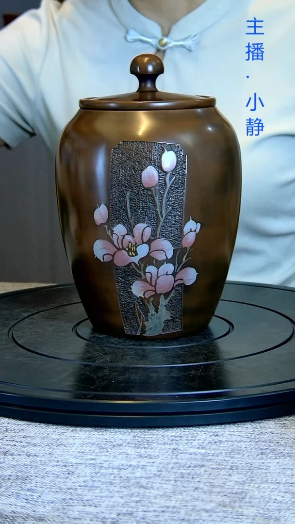 全手工紫陶茶罐精磨微瑕疵308