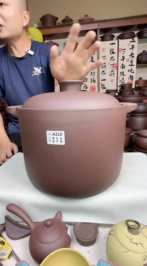 宜兴紫砂微瑕12升 熬汤A210