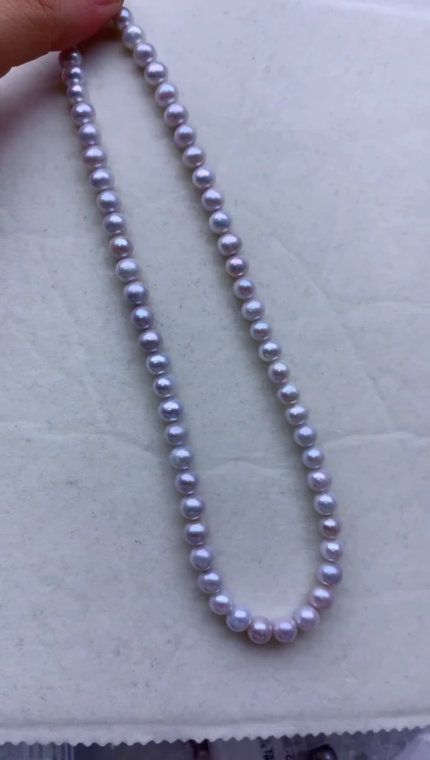 【闪购商品】淡水珍珠项链银S925镶嵌淡水珍珠项链