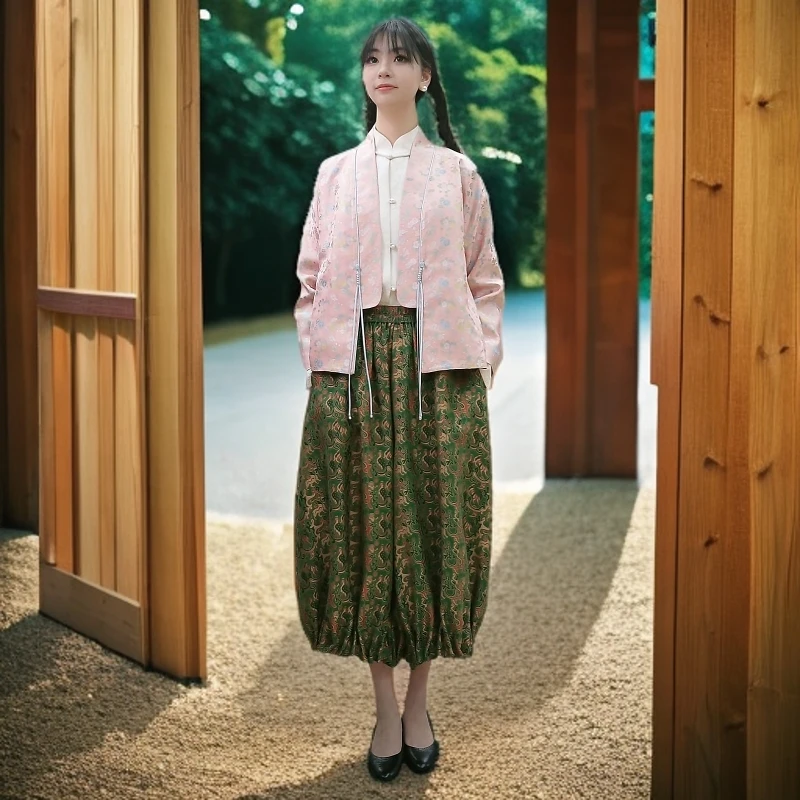 上海鉴界传统中国风外套金玉满堂非遗名家宋锦新中式汉服上衣外搭