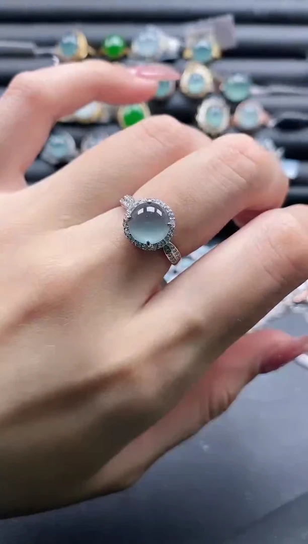 【闪购商品】翡翠戒指银S925镶嵌11111