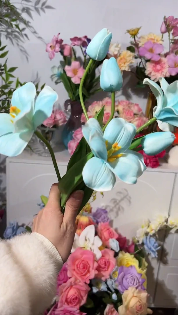 3枝蓝色2头布朗尼