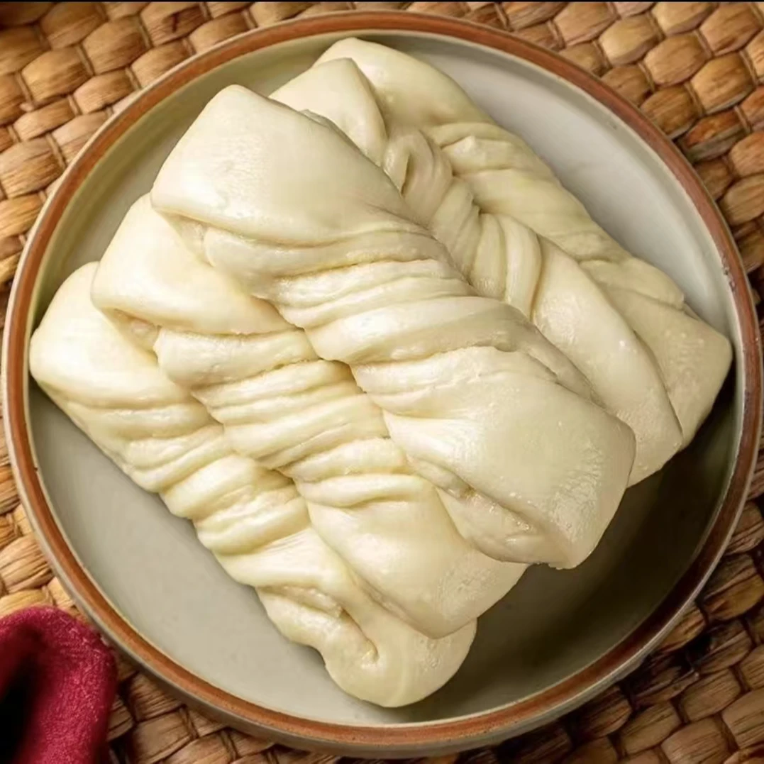 手工老面花卷早餐面点加热即食松软可口甜味早点老味道