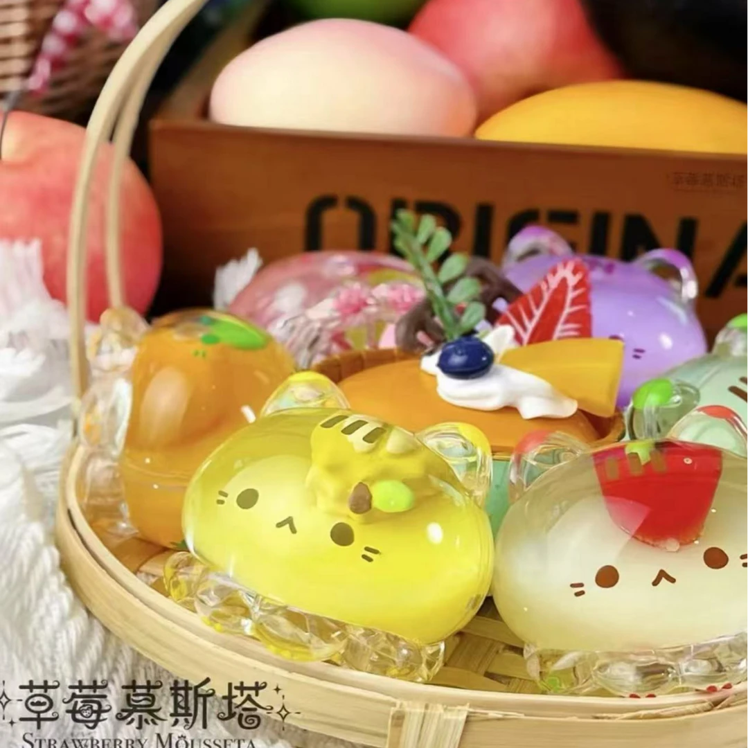 【拆盒】缤果草莓慕斯塔章鱼喵喵冻