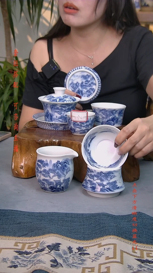 简装家用款7件套 白瓷陶瓷茶具