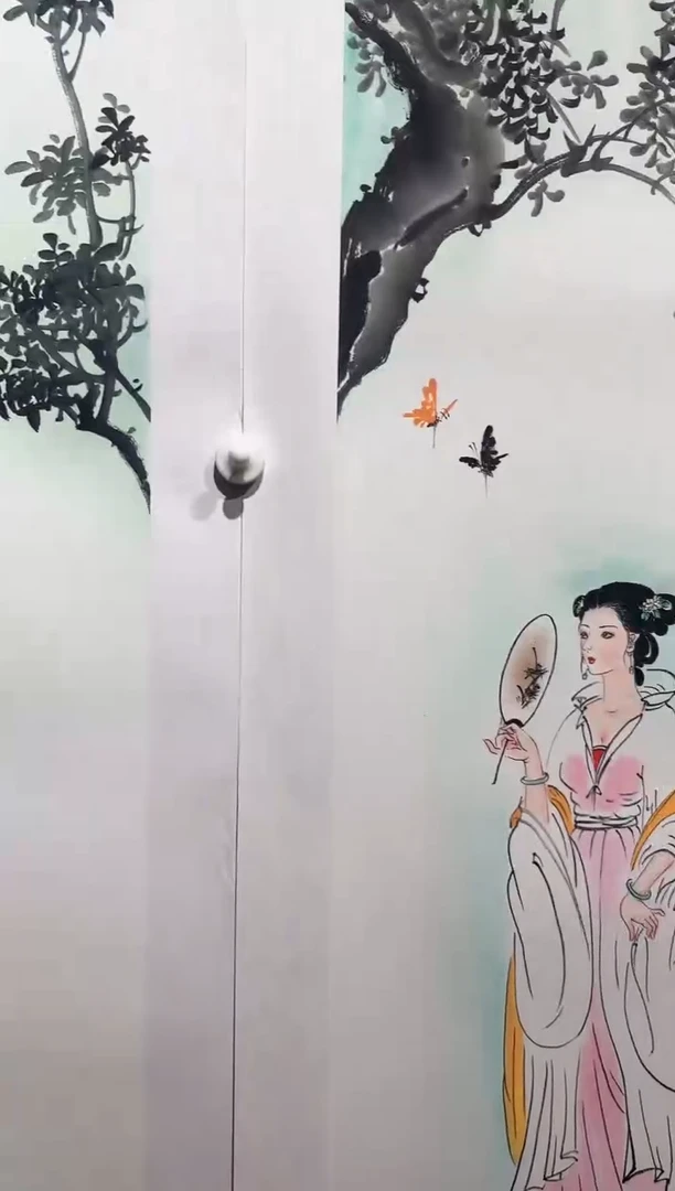国画易志平 国画仕女条屏 tt041