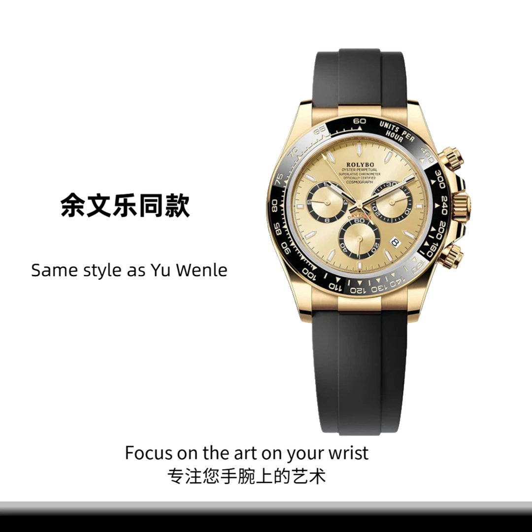 迪通拿系列余文乐同款金迪男士手表灰迪多功能计时夜光防水男表