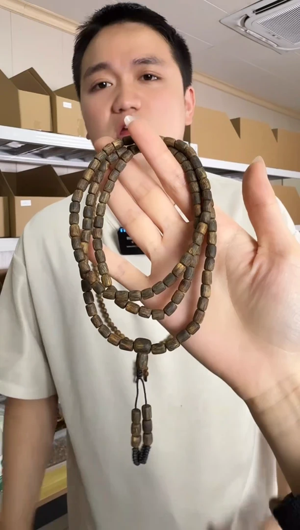 沉香手串海南沉香桶珠随形手串多圈 /多样性发其一