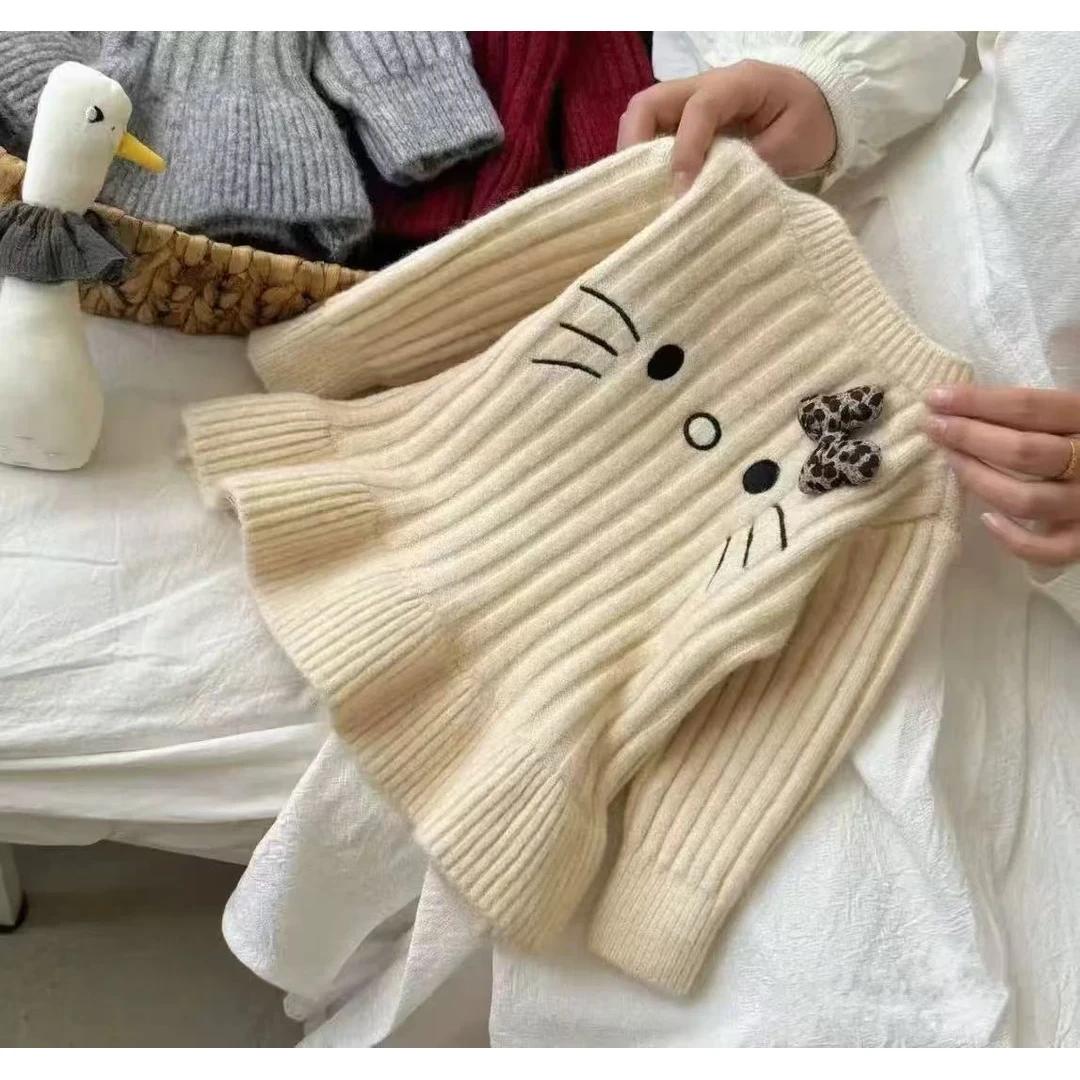 女童开衫秋季2025新款洋气女孩针织衫秋装儿童毛衣宝宝秋季衣服