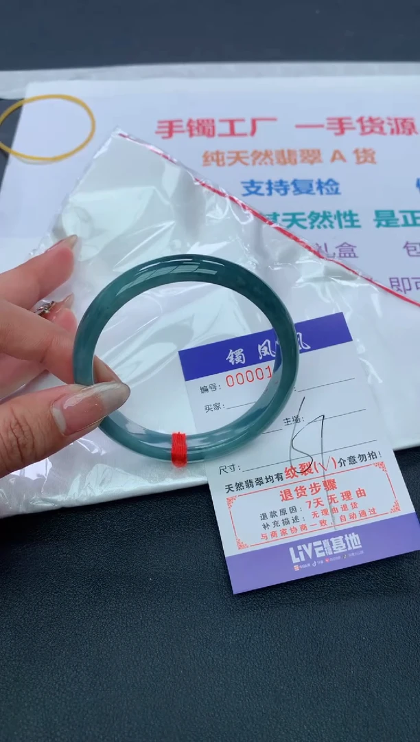 【闪购商品】翡翠手镯未镶嵌天然A货翡翠手镯-111