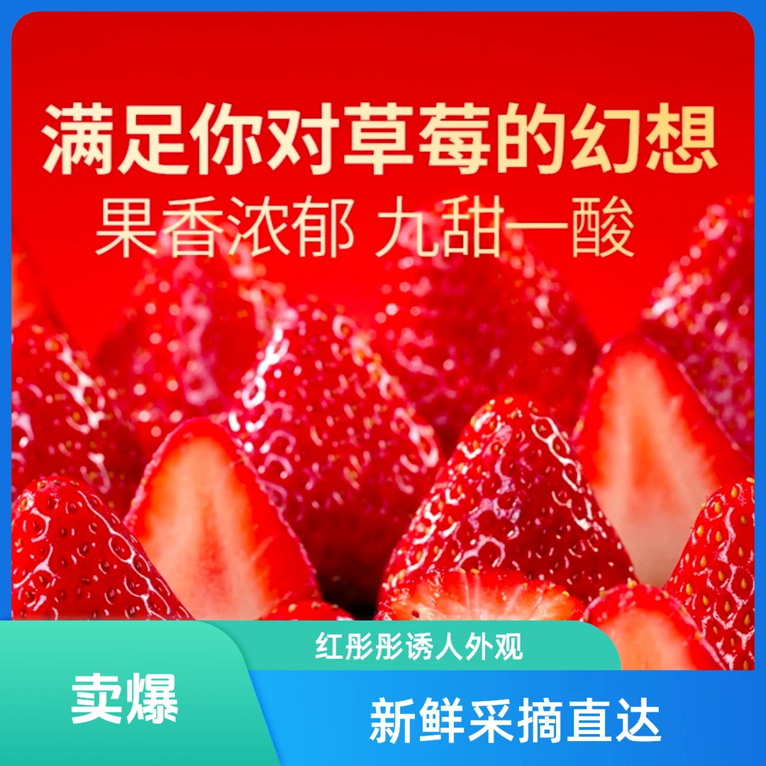 【河南中牟姚家镇草莓】奶油宁玉 产地现摘现发 京东包邮次日达1斤/2斤宁玉草莓河南省