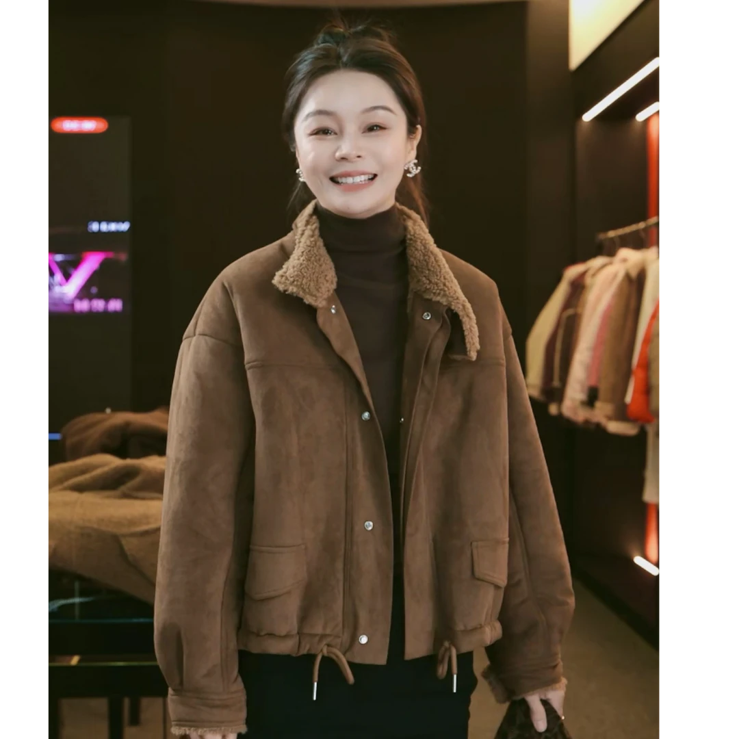 梦梦meng 气场大开 不压身高！精致百搭豹纹元素上衣外套*124