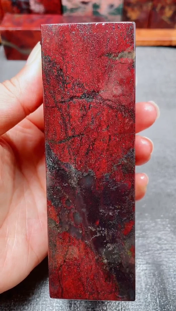 玉桂林鸡血玉素章--28