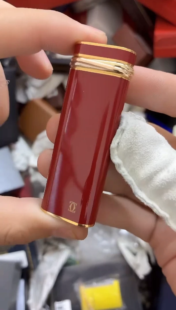 卡红漆三环打火机