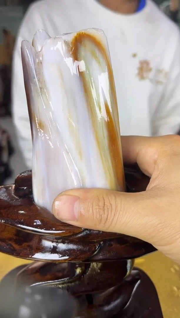 未镶嵌珠宝奇石硅化玉缅甸天然树化玉摆件