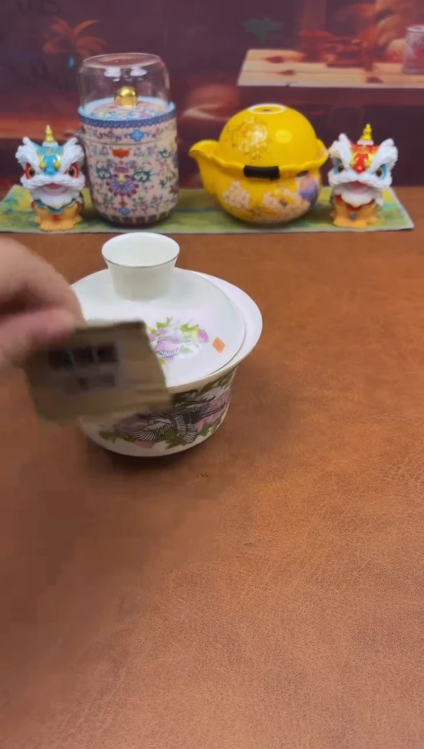 陶瓷茶具摆件旅行套组